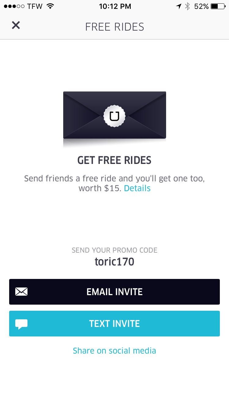 uber free rides